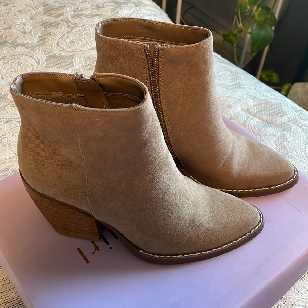 COPY - Madden Girl Taupe Booties